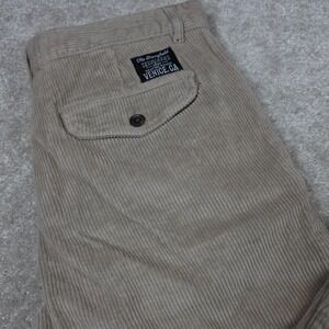 The Stronghold Pants‎ Mens 32x30 Beige Corduroy Relaxed Fit Tapered Leg Outdoor